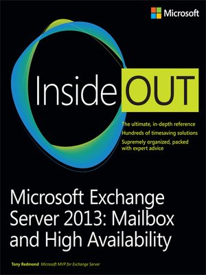 cover image of Microsoft Exchange Server 2013 Inside Out